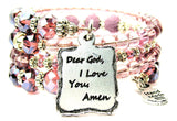 Dear God, I Love You, Amen Multi Wrap Bracelet