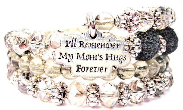 Bangle  I'll Remember My Moms Hugs Forever Multi Wrap Bracelet