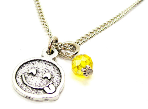 Tongue Sticking Out Emoji Necklace