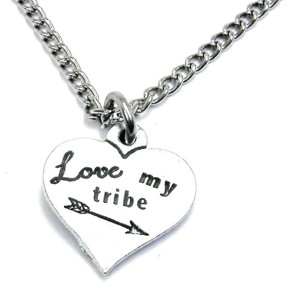 Love My Tribe Single Charm Necklace