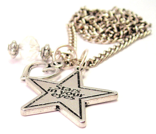 Stars In Your Eyes Necklace with Small Heart