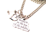 Beauty Is In The Eye Of The Beholder Necklace with Small Heart