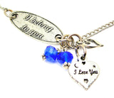 I Belong To You And I Love You Heart Lariat Necklace