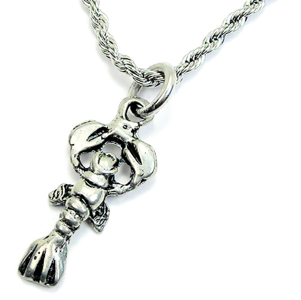 Lobster Single Charm Necklace