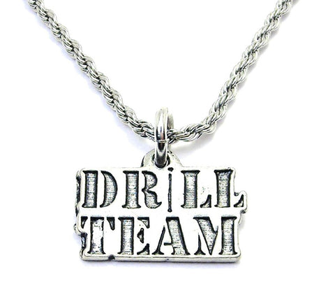Drill Team Single Charm Necklace