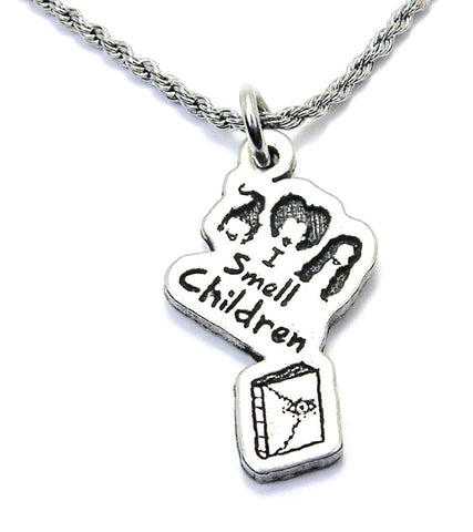 I Smell Children Three Witches Single Charm Necklace