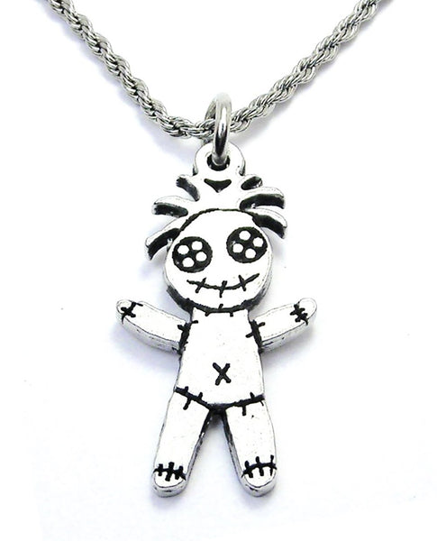 Cute Voodoo Doll Single Charm Necklace