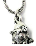 Winter Gnome Single Charm Necklace