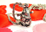 Valentine Gnome Single Charm Necklace