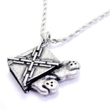 Haunted Book Single Charm Necklace