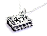 Satanic Book Single Charm Necklace