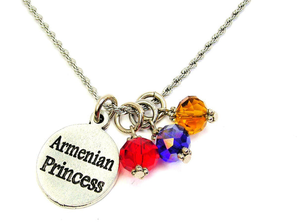 Armenian Princess Stainless Steel Rope Chain Necklace