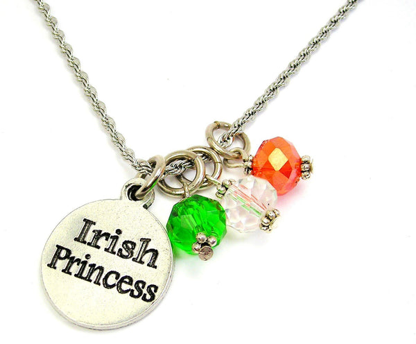 Irish Princess Stainless Steel Rope Chain Necklace