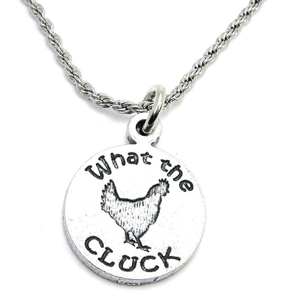 What The Cluck Chicken Single Charm Necklace