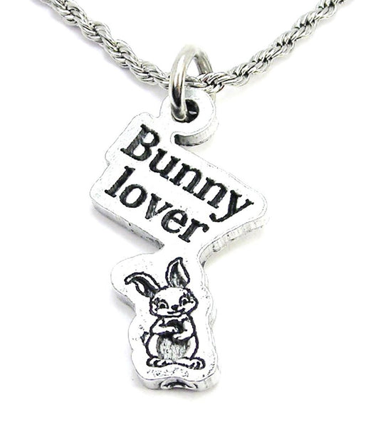 Bunny Lover Single Charm Necklace