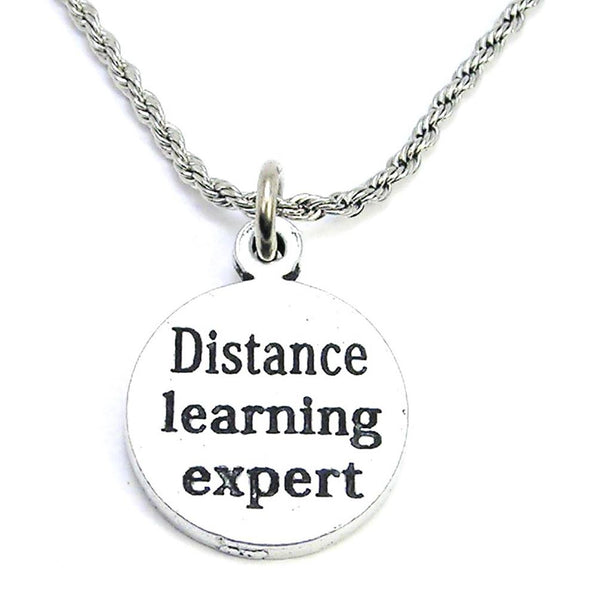 Distance Learning Expert Single Charm Necklace