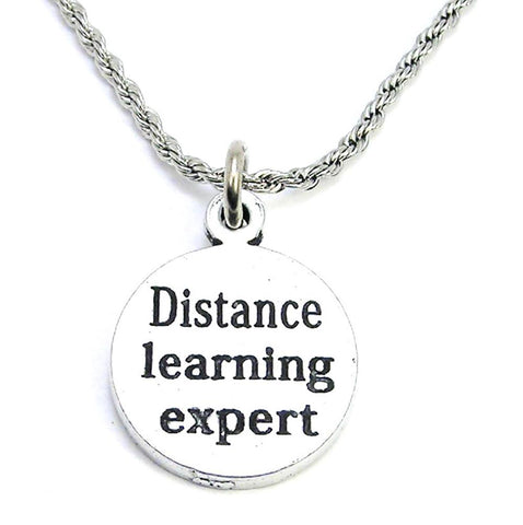 Distance Learning Expert Single Charm Necklace