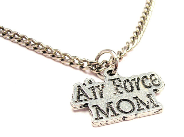 Air Force Mom Single Charm Necklace