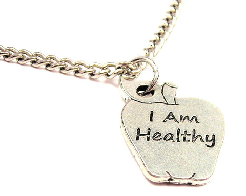 I Am Healthy Single Charm Necklace