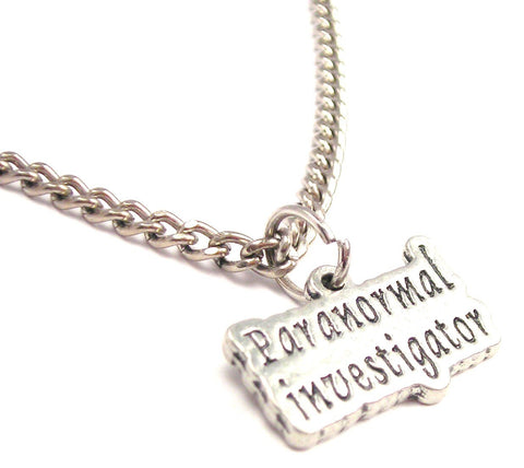 Paranormal Investigator Single Charm Necklace