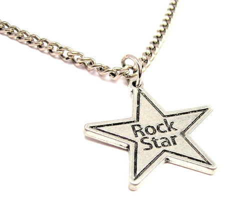 Rock Star Single Charm Necklace