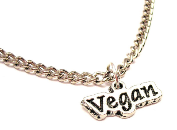 Vegan Single Charm Necklace