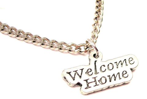 Welcome Home Single Charm Necklace