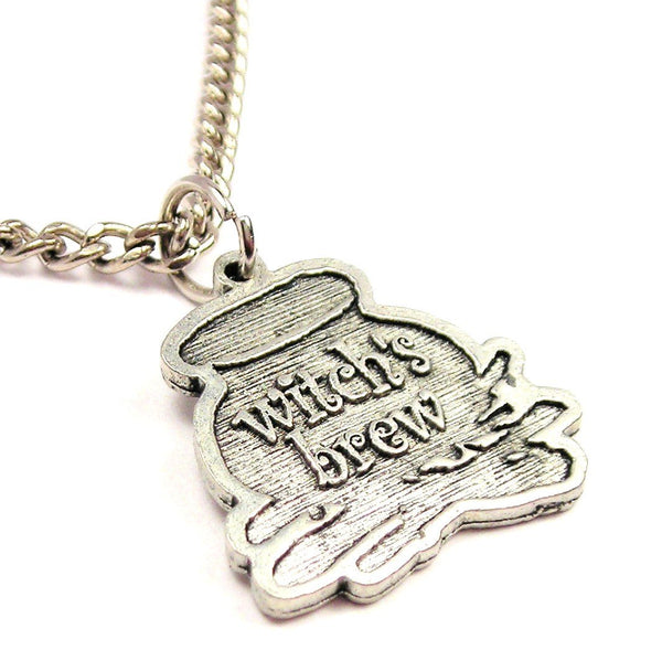 Witch's Brew Cauldron Single Charm Necklace