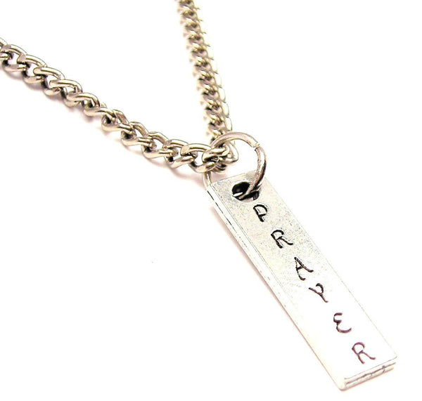 Prayer Single Charm Necklace