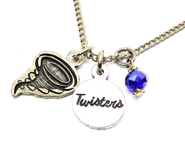 Twister With Twisters Circle Necklace