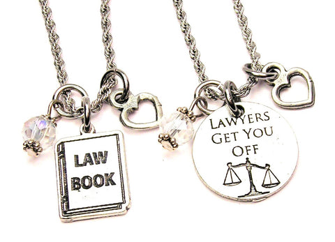 Lawyers Get You Off Set Of 2 Rope Chain Necklaces