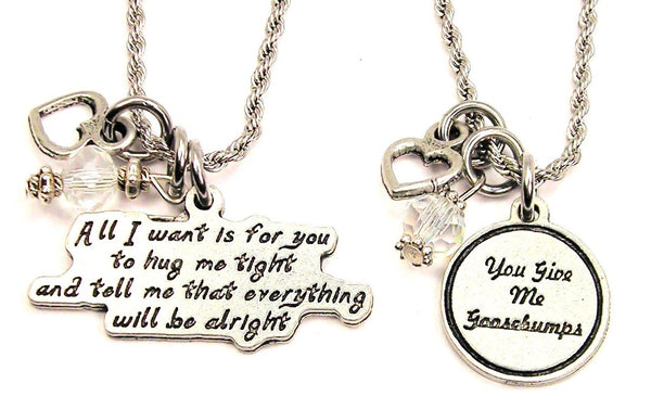 You Give Me Goosebumps Set Of 2 Rope Chain Necklaces