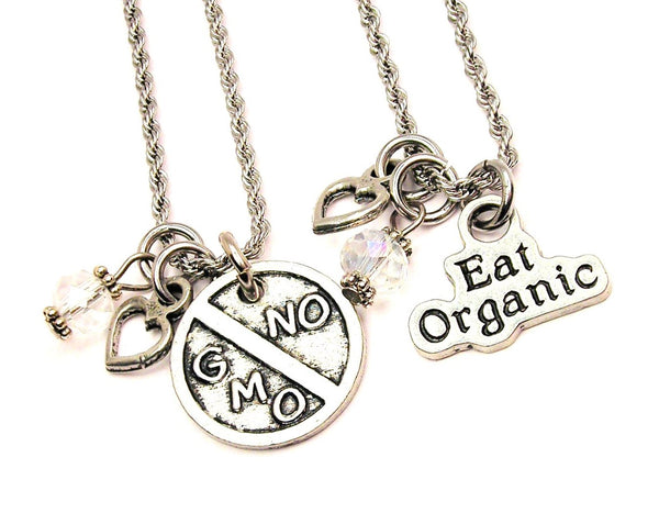 Eat Organic Set Of 2 Rope Chain Necklaces