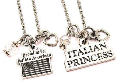 Italian Princess Set Of 2 Rope Chain Necklaces