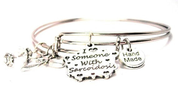 Sarcoidosis bracelet, Sarcoidosis bangles, Sarcoidosis awareness bracelet, medical disorder bracelet
