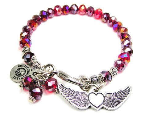 Winged Heart Catalog Splash Of Color - Red