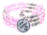 Little Sister Sea Siren Ocean Glass Wrap Bracelet