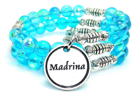 Madrina Sea Siren Ocean Glass Wrap Bracelet