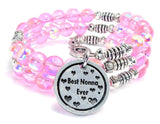 Best Nonna Ever Sea Siren Ocean Glass Wrap Bracelet