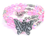 Grandmother Butterfly Sea Siren Ocean Glass Wrap Bracelet
