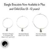 Initial Q Circle Expandable Bangle Bracelet Set