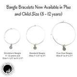 Blank Shamrock Fresh Water Pearls Expandable Bangle Bracelet Set