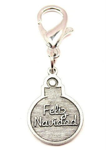 Feliz Navidad Zipper Pull