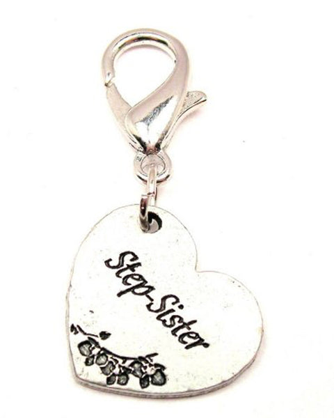 Step-Sister Heart Zipper Pull