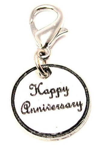 Happy Anniversary Zipper Pull