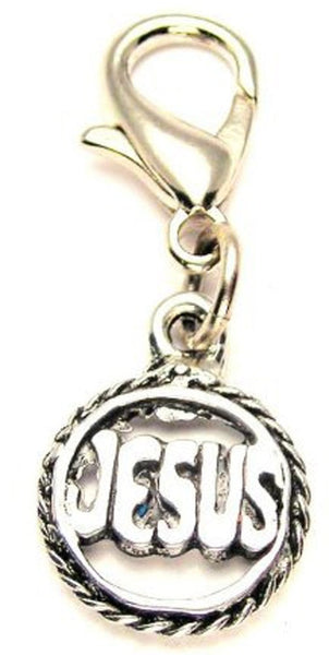 Jesus Braided Circle Zipper Pull