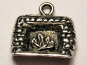 Fireplace Genuine American Pewter Charm