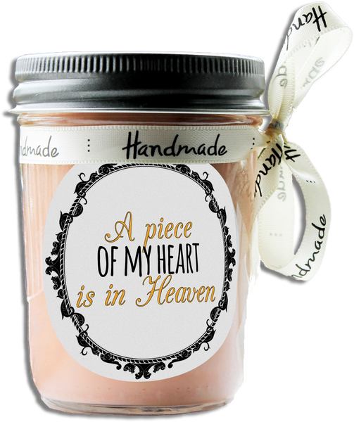 A Piece Of My Heart Is In Heaven Soy Candle