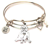 bulldog bracelet, bulldog bangles, bulldog jewelry, school bracelet, mascot bracelet, school mascot bracelet
