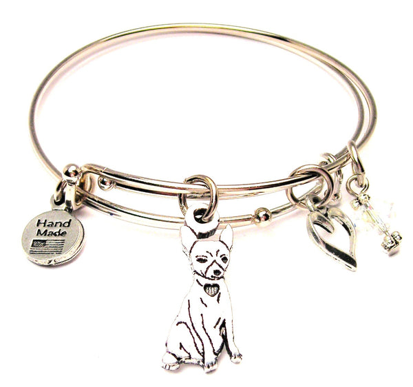 Chihuahua bracelet, Chihuahua bangles, Chihuahua jewelry, dog bracelet, dog bangle, dog lover bracelet